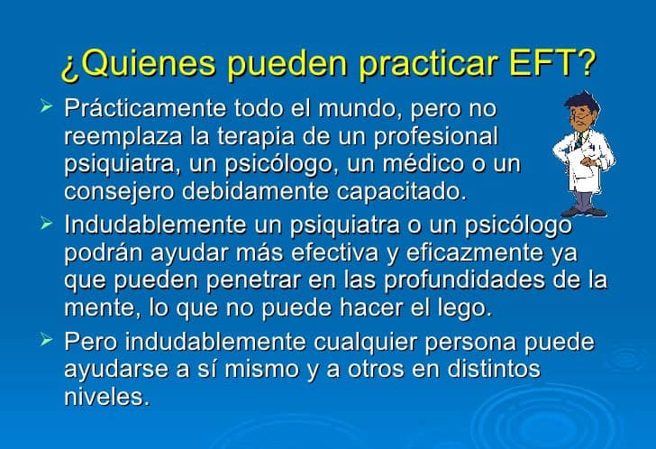 Quien puede practicar E.F.T.